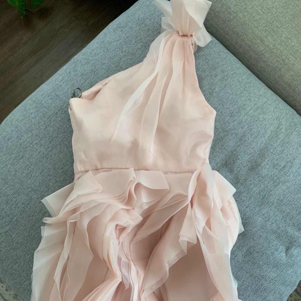 Vera Wang blush short dress - bridesmaid, wedding